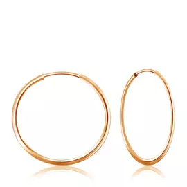 Серьги-кольца Конго из золота 16020416000