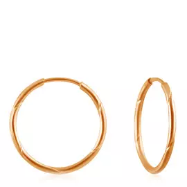 Серьги-кольца Конго из золота 16020424000