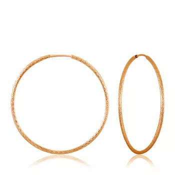 Серьги-кольца Конго из золота 16000128000
