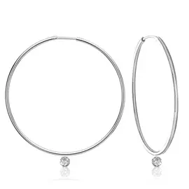 Серьги-конго из белого золота 66309840000