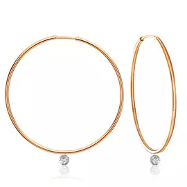 Серьги-конго из красного золота 16309840000