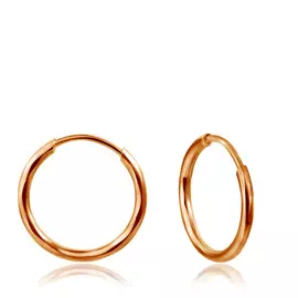 Серьги-конго из красного золота малые 16020510000