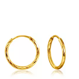 Серьги-конго из жёлтого золота 56020429000