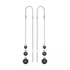 Серьги-продевки из серебра 92022166