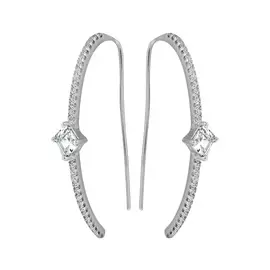 Серьги-продевки из серебра CAE2948