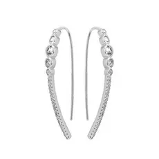 Серьги-продевки из серебра CAE2953