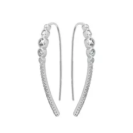 Серьги-продевки из серебра CAE2953