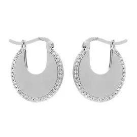 Серьги-продевки из серебра CZ-E01871-X-W-X-X-W