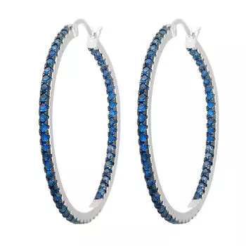 Серьги-продевки из серебра MP-E01314-X-WB-X-X-SB