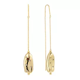 Серьги-продевки из серебра RB-E322-2-X-L-X-X-W