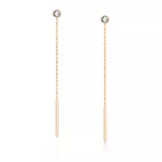 Серьги-продевки из золота 01С114754