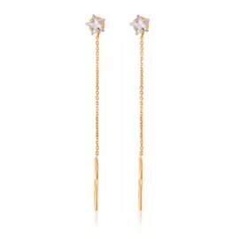 Серьги-продевки из золота 01С115805