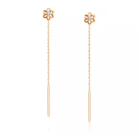 Серьги-продевки из золота 01С116694