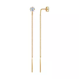 Серьги-продевки из золота 020608