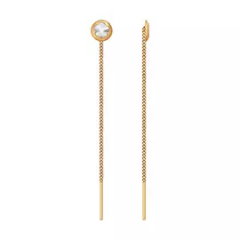 Серьги-продевки из золота 022400