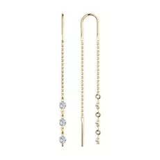 Серьги-продевки из золота 022807