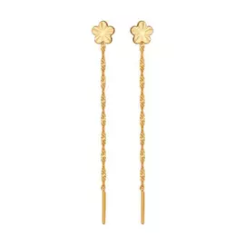 Серьги-продевки из золота 024389