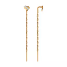 Серьги-продевки из золота 025971