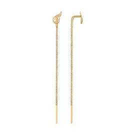 Серьги-продевки из золота 027118