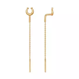 Серьги-продевки из золота 027154