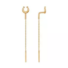 Серьги-продевки из золота 027154