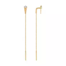 Серьги-продевки из золота 027182