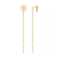 Серьги-продевки из золота 027747