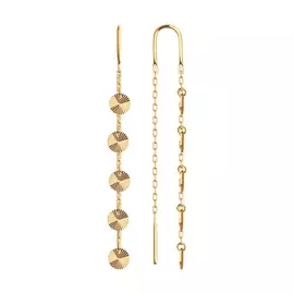 Серьги-продевки из золота 028563