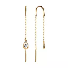 Серьги-продевки из золота 028674