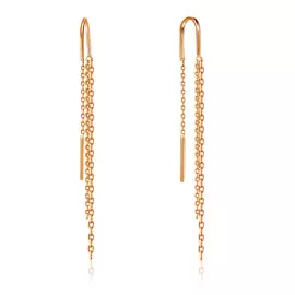 Серьги-продевки из золота 16000539000