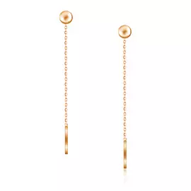 Серьги-продевки из золота 16020001000