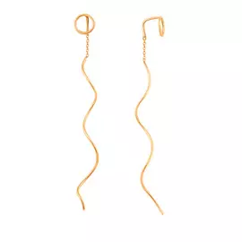 Серьги-продевки из золота 20-2010-11-00