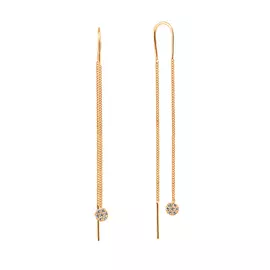 Серьги-продевки из золота 21-1298-11-01