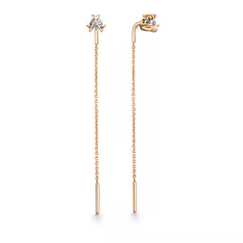 Серьги-продевки из золота 24263-100