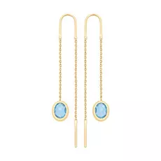 Серьги-продевки из золота 725379