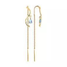 Серьги-продевки из золота 726984