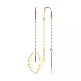 Серьги-продевки из золота Д0268-029184