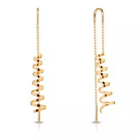 Серьги-продевки из золота Ф7157-02-5660