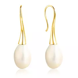 Серьги-продевки из золота СПет55 Ж-Ббар