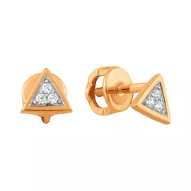 Серьги-пусеты детские из золота 21-1888-11-01