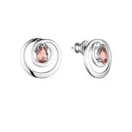 Серьги-пусеты из серебра 02-1742/0МГК-00