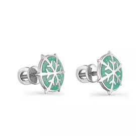 Серьги-пусеты из серебра 12-051-0013