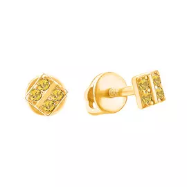 Серьги-пусеты из серебра 21-1991-27-62