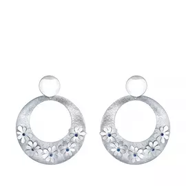 Серьги-пусеты из серебра ES130_SR_ENAM_WG