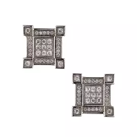 Серьги-пусеты из серебра PV20253W_CL_001_WG