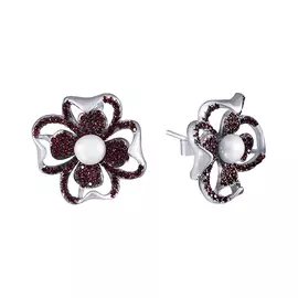 Серьги-пусеты из серебра SB0205-E_SR_WP_002_WG