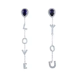 Серьги-пусеты из серебра SE-B0600C_SR_001_WG