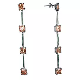 Серьги-пусеты из серебра WE26316-R1_SR_001_WG