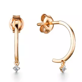 Серьги-пусеты из золота 24219-100