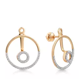 Серьги-пусеты из золота Э2972-01С1113022Р